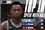 2K26速度能力值Top10:福克斯97第一力压莫兰特 阿门第九