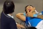 😱廖力生遭对手“爆头”,视频显示嘴角严重出血&被救护车送医